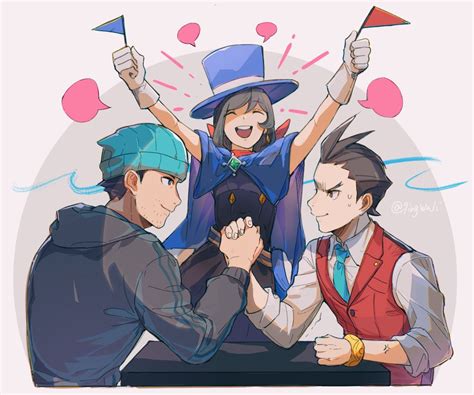 Phoenix Wright Apollo Justice And Trucy Wright Ace Attorney And 1