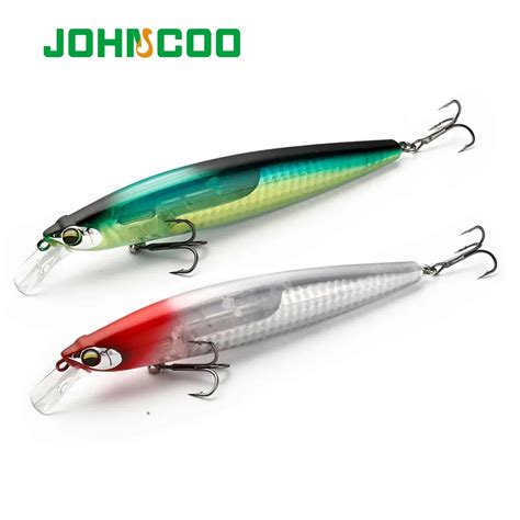 Johncoo Floating Minnow Mm G Long Casting Hard Bait Flash Blade