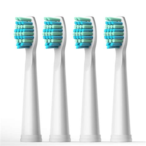 Fairywill 4pcs Sonic Electric Toothbrush Brush Heads, Replacement Toothbrush Heads for Fairywill ...