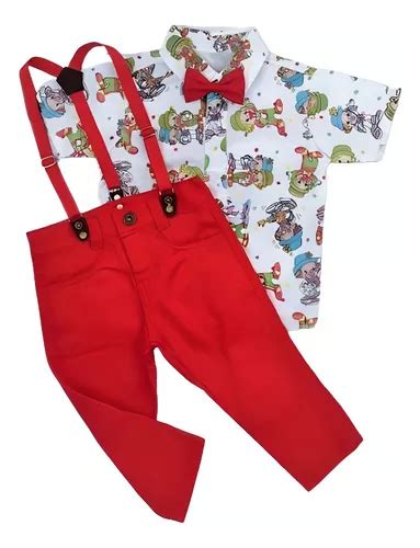 Roupa Patati Patat Infantil Menino Camisa E Cal A Completo