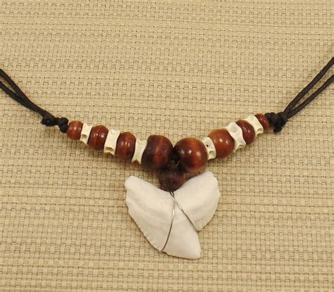 Shark Tooth Necklace - Shark Teeth Necklace - Shark Tooth Pendant