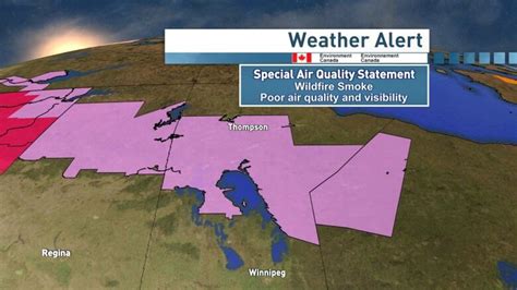 Smoke From Alberta Fires Prompts Air Quality Alert In Manitoba Cbc News