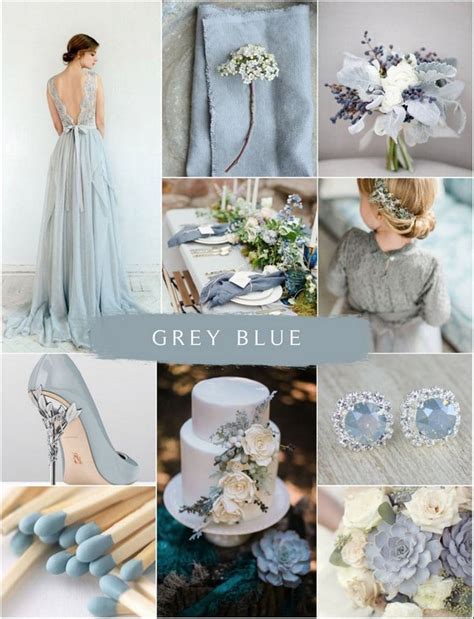 Grey Blue Wedding Color Ideas Colors For Wedding