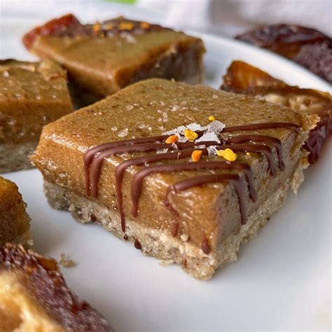 Salted Caramel Cookie Bars (Paleo, Vegan) - Bake It Paleo