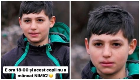 Este ora 18 00 și acest copil nu a mâncat nimic Un băiețel cu