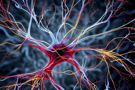 Neurons Brain Cells Neural Network Concept Generative Ai