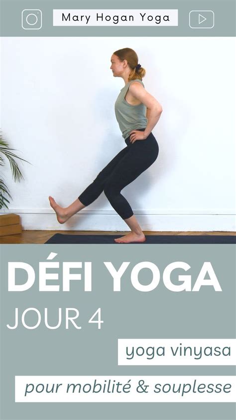 Défi Yoga Yoga Vinyasa pour la mobilité et souplesse des genoux