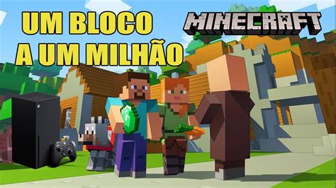 MINECRAFT UM BLOCO A UM MILHÃO TENTANDO SOBREVIVER APENAS 1