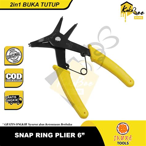 Jual Snap Ring Plier In Alat Pasang Ring Buka Tutup Inch