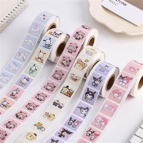 Jual Pcs Stiker Label Roll Sanrio Sticker Cinnnamoroll Kuromi