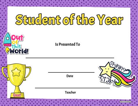 Free Fast Student Award Generator Student Of The Year