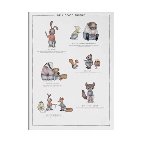 Be A Good Friend Poster From Kunskapstavlan®