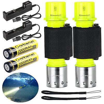 Lm Scuba Diving Flashlight Waterproof Led Diving Light Torch