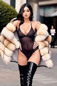 MaxMusclerlc Fur Coat And Lingerie Babes