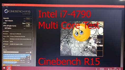 I Cinebench R Multi Core Test Youtube