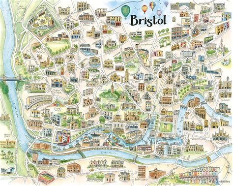 bristol illustrated map