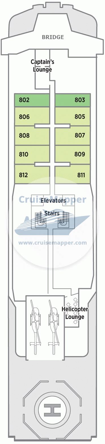 Silver Endeavour deck 16 plan | CruiseMapper