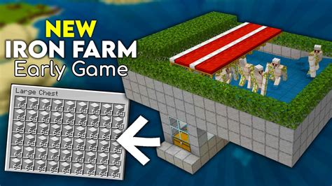 NEW Simple Iron Farm Tutorial In Minecraft Bedrock 1 18 MCPE Xbox PS4