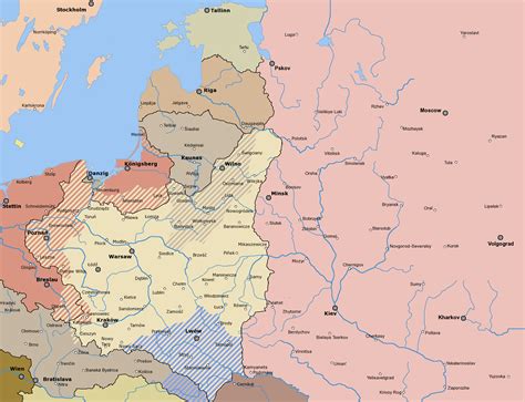 Map Of Germany And Russia – Map Vector