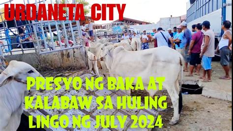 July Update Presyo Ng Baka At Kalabaw Sa Urdaneta City