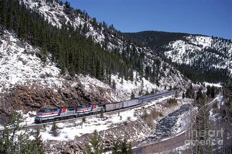 Amtrak In The Rockies Photograph By Sean Graham White Fine Art America