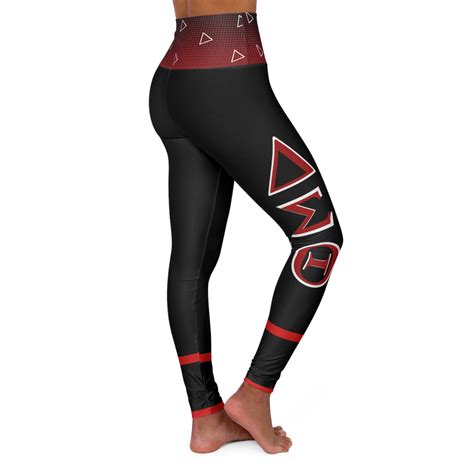 Delta Sigma Theta High Waisted Tights Graphic Hbcu D9 Etsy