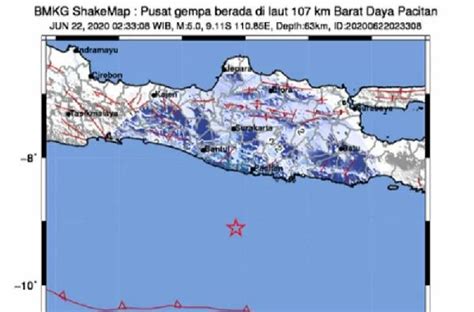 Gempa Magnitudo Terjadi Di Pacitan Dirasakan Hingga Yogyakarta