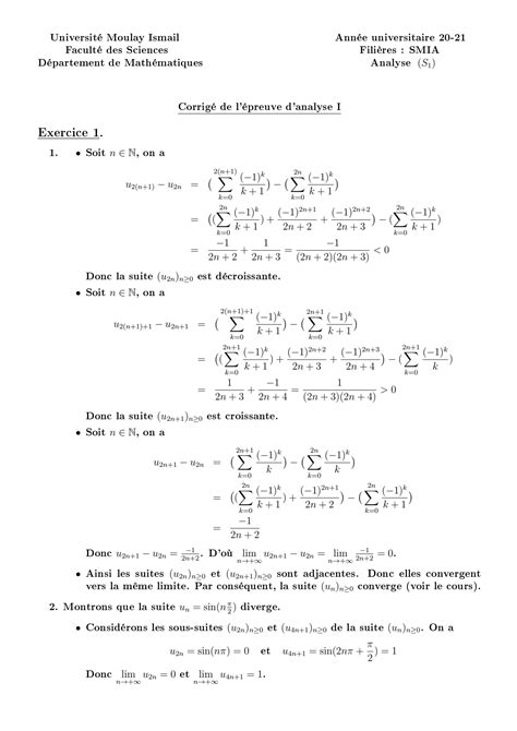 SOLUTION Corrig De L Preuve Ordonaire Smia 2020 2021 Studypool