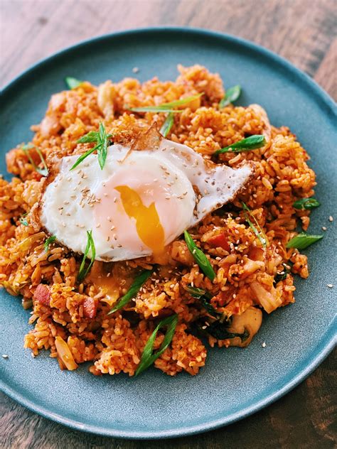 Bacon And Kimchi Fried Rice Tiffy Cooks