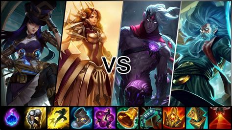 케이틀린 레오나 vs 바루스 질리언 Caitlyn Leona vs Varus Zilean YouTube