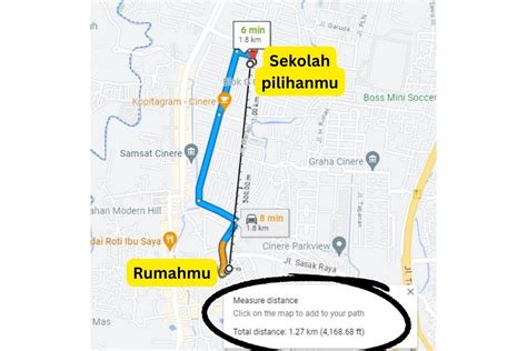 Mudah Ini Cara Mengetahui Jarak Rumah Ke Sekolah Lewat Google Maps