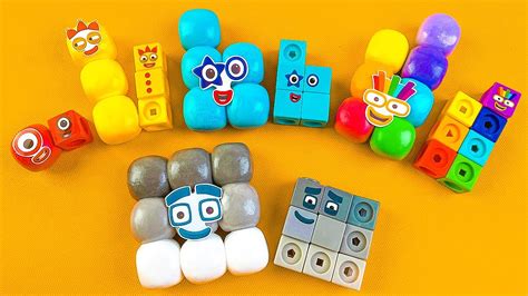 Making Odd Numberblocks With Mathlink Cubes And Crunchy Clay