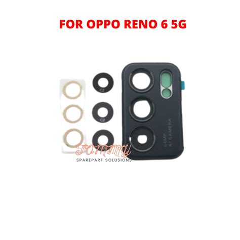 Jual LENSA KACA KAMERA RING OPPO RENO 6 5G ORIGINAL Shopee Indonesia