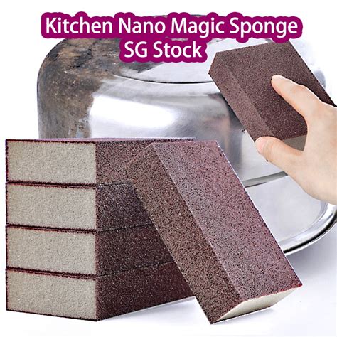 Magic Sponge Nano Eraser Rust Remover Brush Dish Pot Cleaning Emery