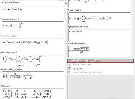 Writing Mathematical Equations In Microsoft Word Tessshebaylo