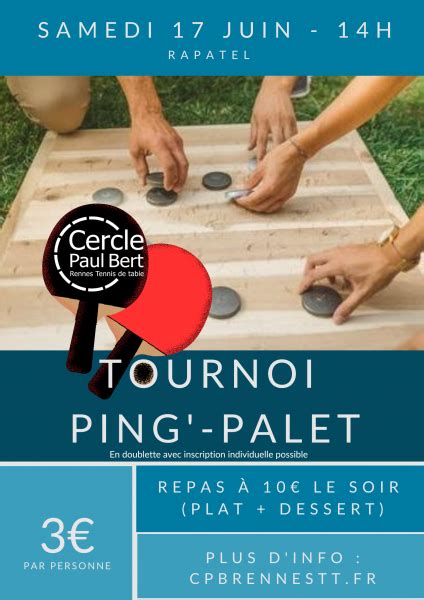 Ping Palet Cercle Paul Bert Tennis De Table