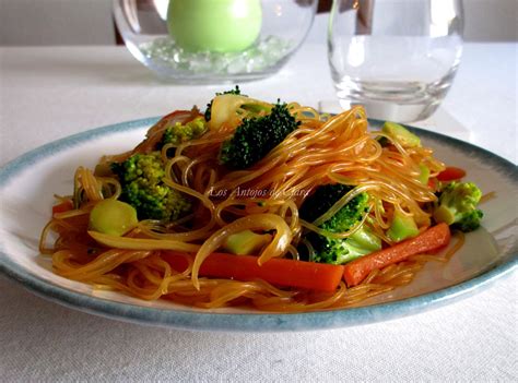 Los Antojos De Clara Salteado De Verduras Con Fideos De Cristal Y