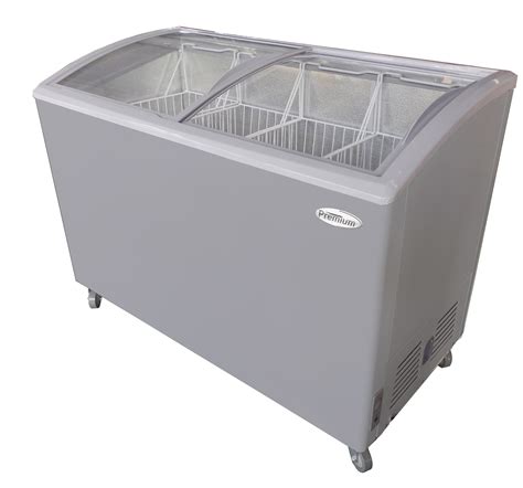 109 Cu Ft Chest Freezer With Curved Glass Top In White