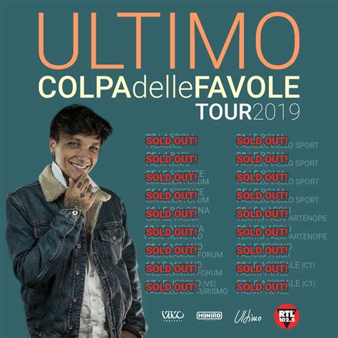 Il Colpa Delle Favole Tour Di Ultimo Sold Out Ad Acireale