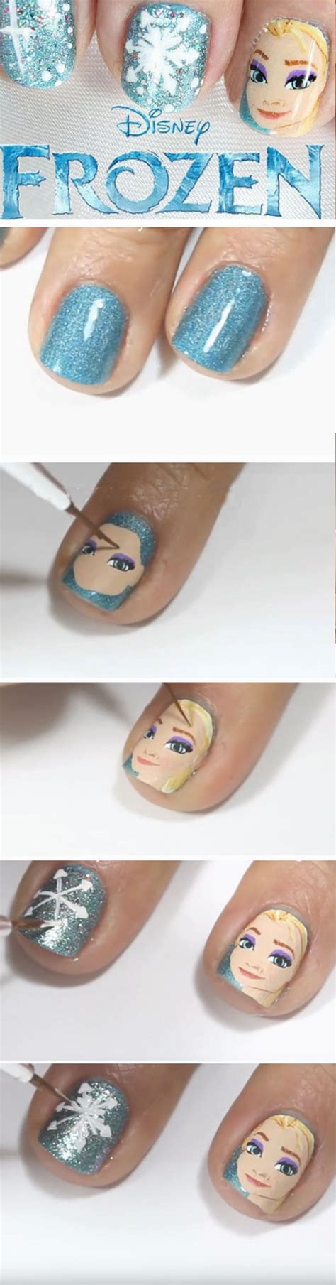 Disney Frozen Nail Art