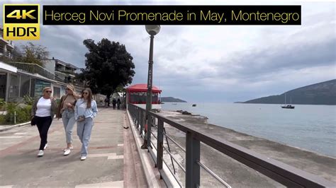 Herceg Novi Promenade In May Walk Fly Montenegro Crna Gora May