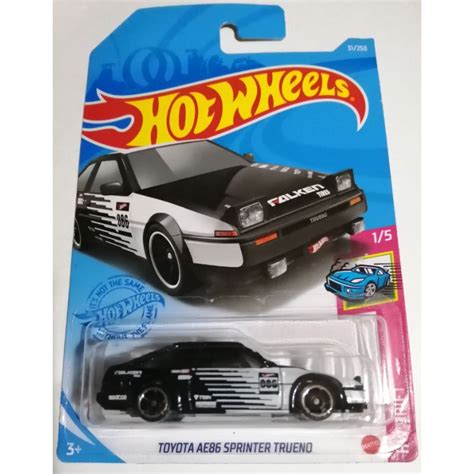 Hotwheels Toyota AE86 Sprinter Trueno Black Falken Shopee Singapore