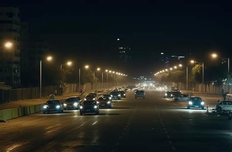 Una Calle Muy Transitada Con Autos Y Un Cartel Que Dice Prohibido