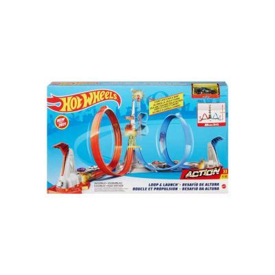 Pista Hot Wheels Action Desafio De Altura Loop And Launch MATTEL Falabella