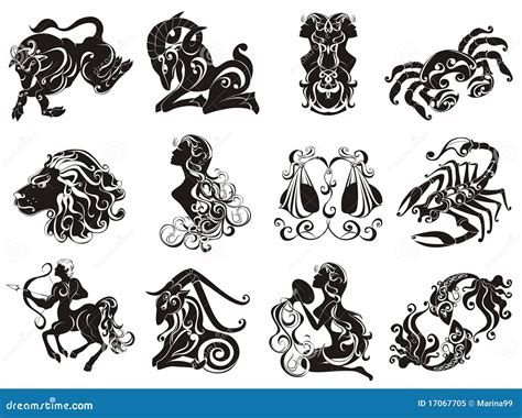 Star Signs Set Vector Illustration Stock Vector Illustration Of