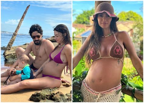 Grávida Thaila Ayala abre álbum de fotos de viagem em família na Bahia