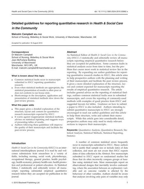 Detailed Guidelines For Reporting Quantitative Research In Wiley