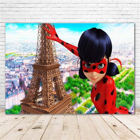 Buy Miraculous Ladybug Birthday Background 7x5ft Vinyl Photo Backdrop