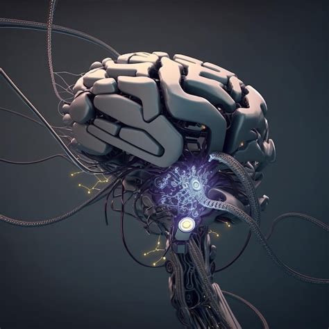 Premium Photo Robotic Human Brain With Detailed Circuits Concept Art