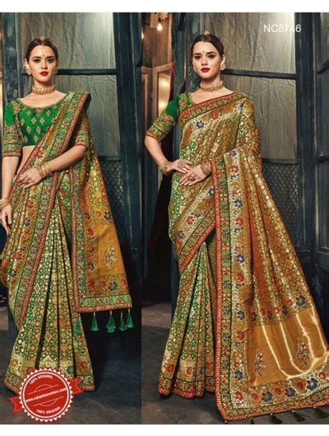 Pin By Wedmebest Indian Wedding Fi On Banarasi Silk Sarees Saree